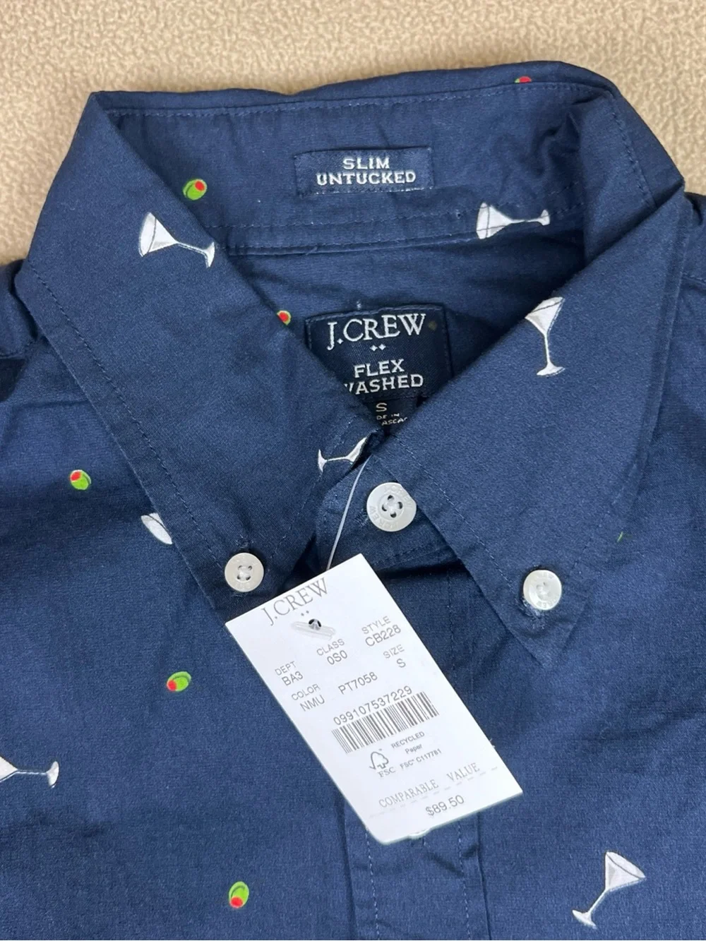 J. Crew crisp navy